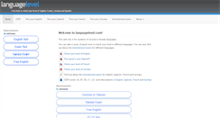 Desktop Screenshot of languagelevel.com