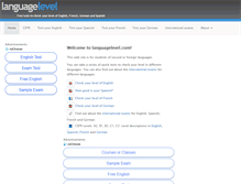Tablet Screenshot of languagelevel.com